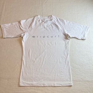 Rip Curl Women's Sunny Rays White Crewneck Short Sleeve UV Protection Size L